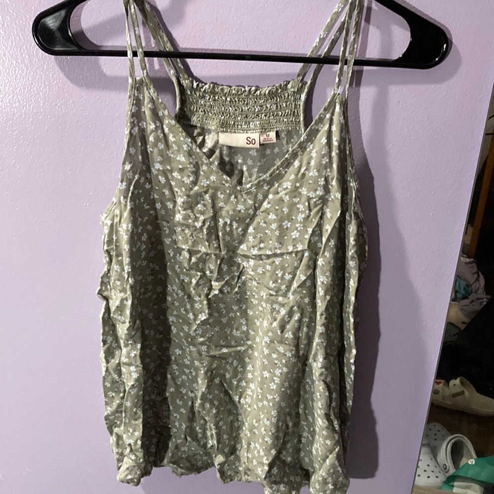SO, floral tanktop
